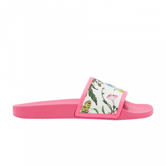 Gucci Wmns Pursuit Pool Slide 'Pink Floral' ᡼