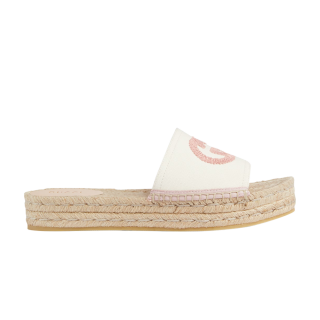 Gucci Wmns Espadrille Slide 'Interlocking G - White Shell'