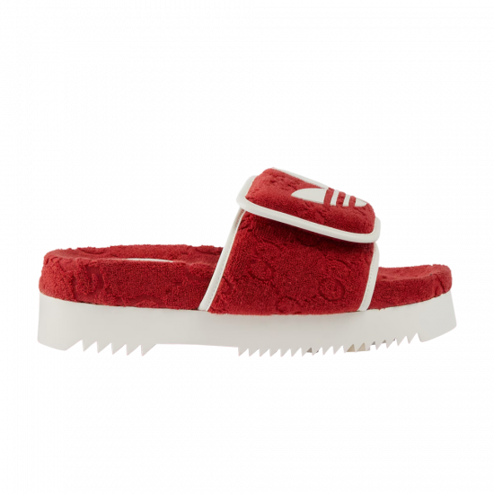 Adidas x Gucci Wmns GG Platform Sandal 'Red Cotton Sponge' ᡼