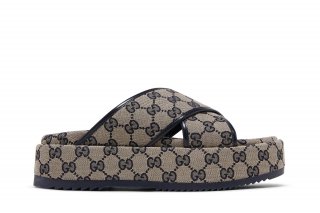 Gucci Wmns GG Platform Slide Sandal 'GG Motif - Beige Blue' ͥ