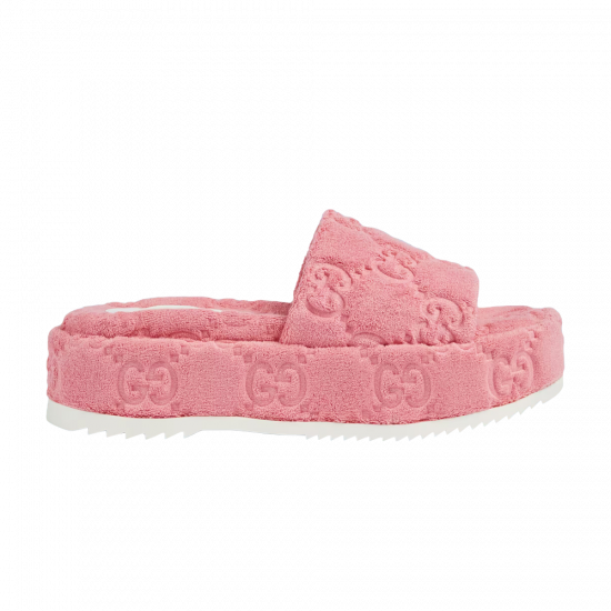 Gucci Wmns GG Platform Sandal 'Wild Rose' ᡼