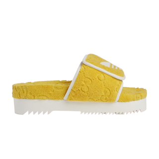 Adidas x Gucci Wmns GG Platform Sandal 'Yellow Cotton Sponge'