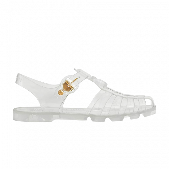 Gucci Wmns GG Fisherman Sandal 'Clear' ᡼