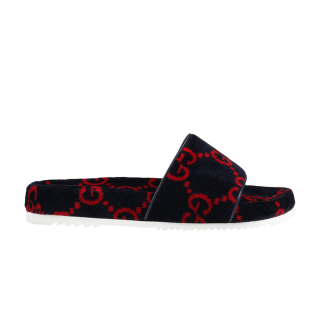 Gucci GG Terry Cloth Slide 'Blue Red'