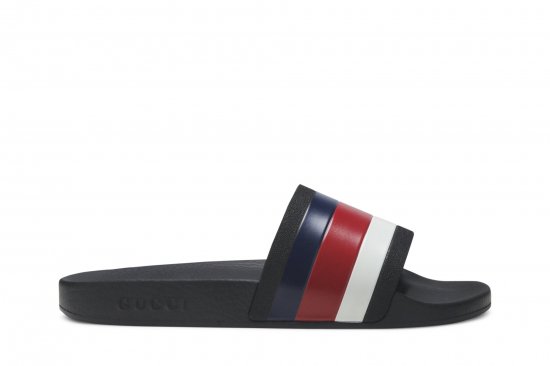 Gucci Pursuit '72 Slide 'Blue White Stripe' ᡼