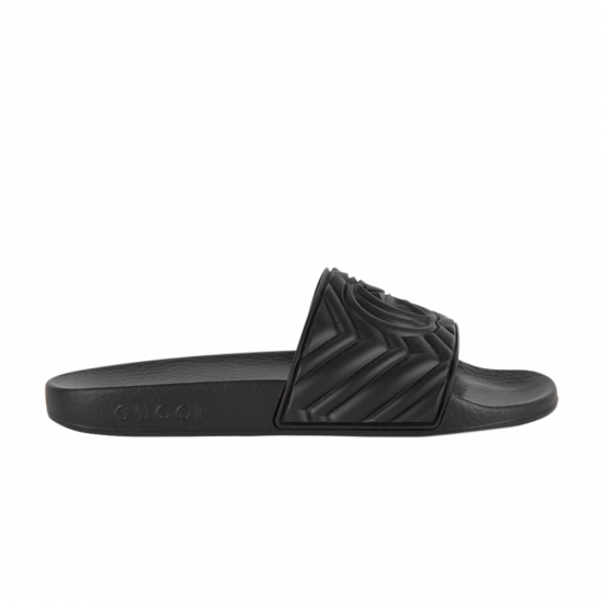 Gucci Wmns Quilted Slide 'Black' ᡼