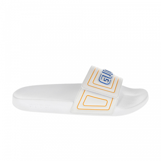 Gucci Slide 'Gucci Logo - White' ᡼