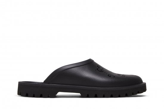 Gucci Slip On Sandal 'Cut Out Monogram - Black' ᡼