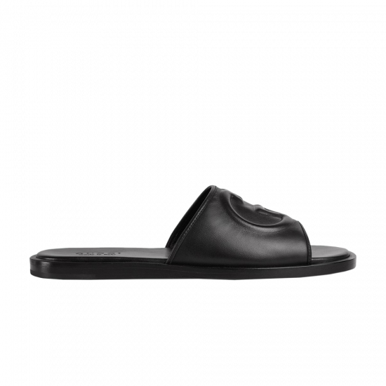 Gucci Slide Sandal 'Interlocking G - Black' ᡼