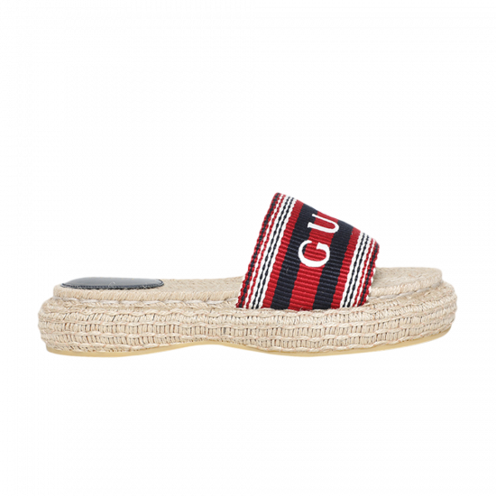 Gucci Wmns Espadrille Slide 'Blue Red' ᡼