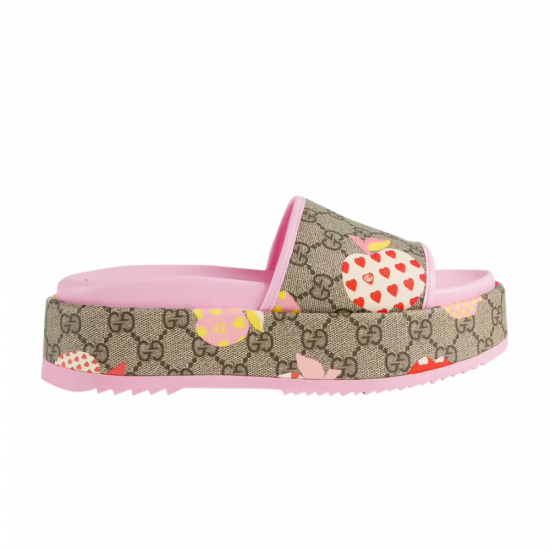 Gucci Wmns Rubber GG Slide 'Les Pommes' ᡼