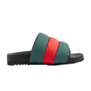 Gucci Wmns Padded Web Slide Sandal 'Green Red' ͥ