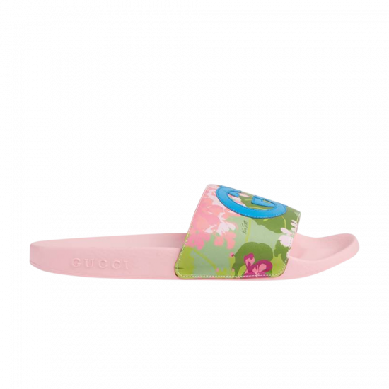 Ken Scott x Gucci Wmns Slide 'Floral - Pink' ᡼