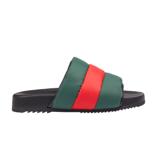 Gucci Padded Web Slide 'Green Red' ͥ