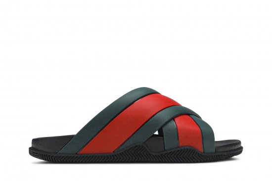 Gucci Rubber Slide 'Green Red' ᡼