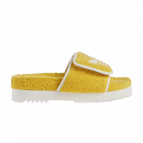 Adidas x Gucci GG Platform Sandal 'Yellow Cotton Sponge' ᡼