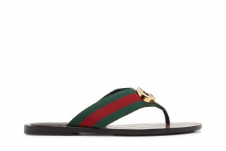 Gucci Wmns GG Web Sandal 'Black' ͥ