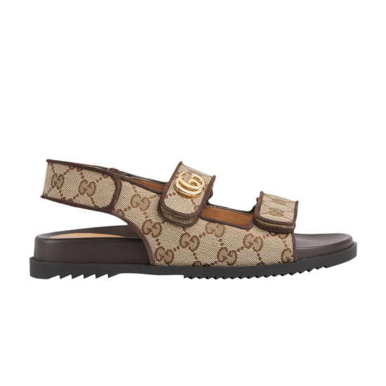 Gucci Wmns Double G Sandal 'Beige Ebony' ᡼