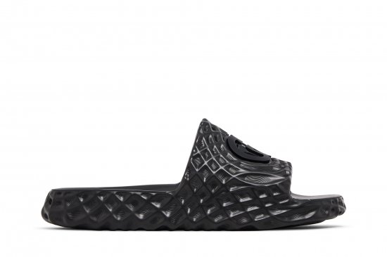 Gucci Slide Sandal 'Interlocking G - Black Water Ripples' ᡼