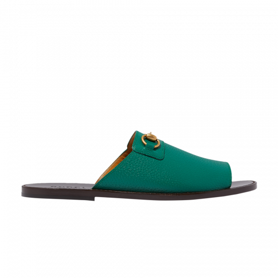 Gucci Horsebit Flat Slide 'Green' ᡼