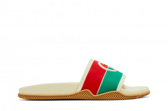 Gucci Wmns Slide 'Interlocking G - White Red Green' ᡼