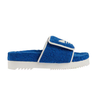 Adidas x Gucci GG Platform Sandal 'Blue Cotton Sponge'