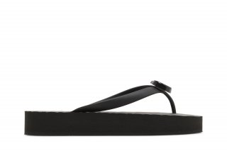 Gucci Wmns Chevron Thong Sandal 'Black' ͥ