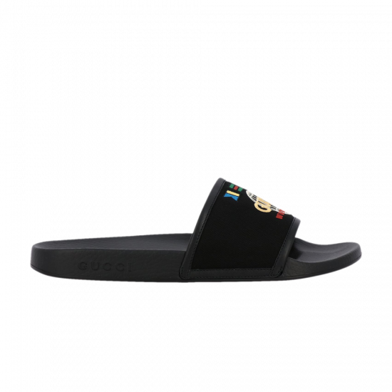 Gucci Slide 'Worldwide Flag - Black' ᡼