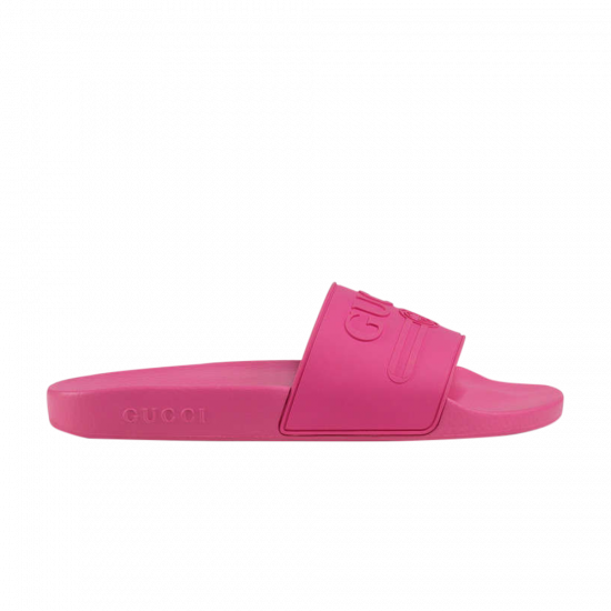 Gucci Logo Rubber Slide 'Fuchsia' ᡼