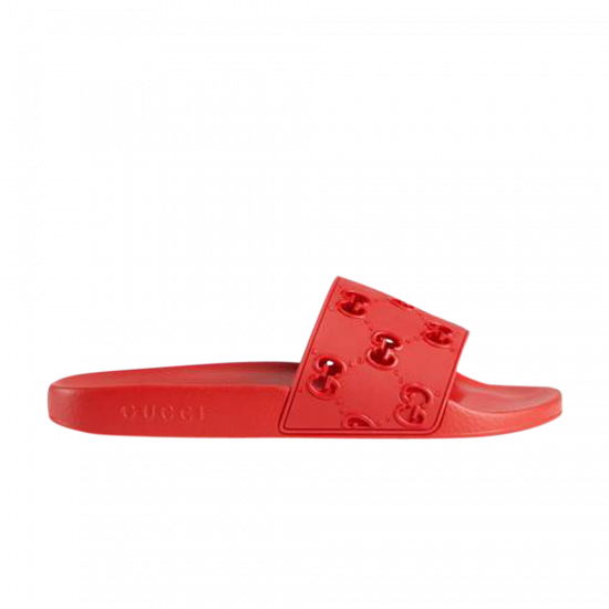 Gucci Rubber Slide 'Red' ᡼