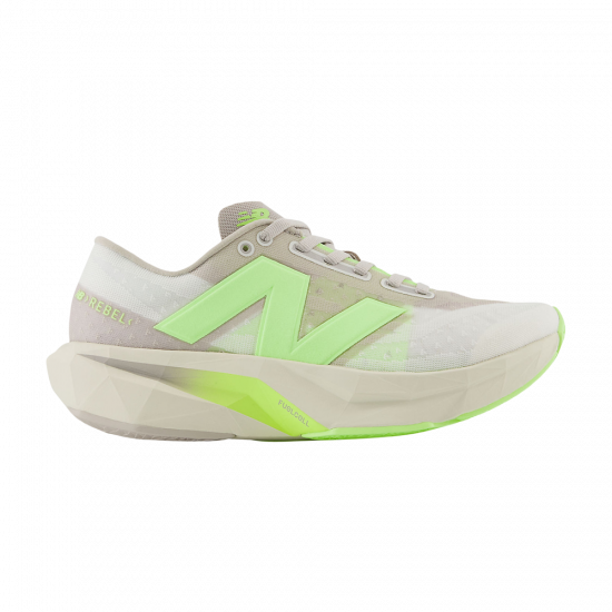 Wmns FuelCell Rebel v4 Wide 'Moonrock Bleached Lime Glo' ᡼