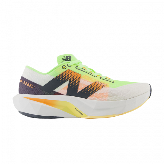 Wmns FuelCell Rebel v4 'White Bleached Lime Glo' ᡼