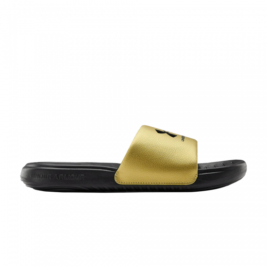 Wmns Ansa Fixed Slides 'Black Metallic Gold' ᡼