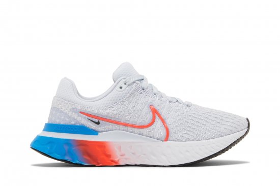 Wmns React Infinity Run Flyknit 3 'Grey Bright Crimson' ᡼