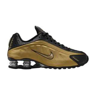 Wmns Shox R4 'Black Metallic Gold'