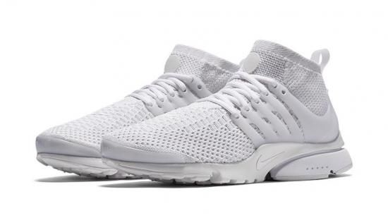 Air Presto Ultra Flyknit 'Triple White' ᡼