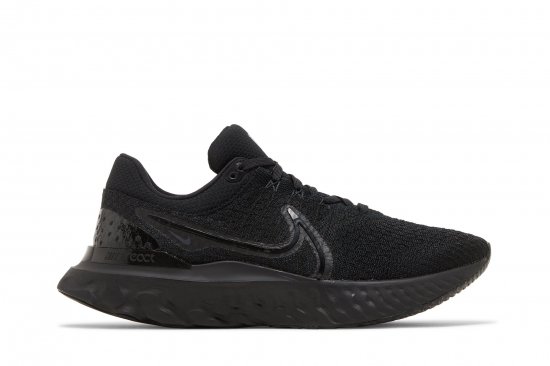 React Infinity Run Flyknit 3 'Triple Black' ᡼