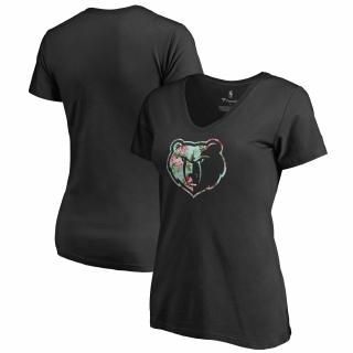 メンフィスグリズリーズ レディース ラブly Vネック Tシャツ - ブラック