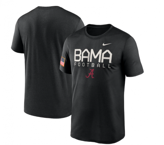 Alabama Crimson Tide Nike 2024 Military Appreciation Legend Performance T-Shirt - Black ᡼