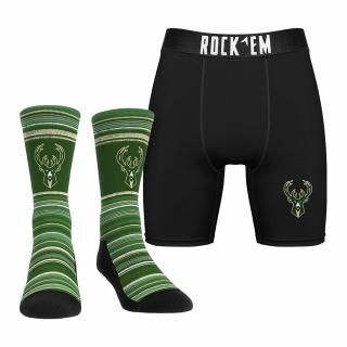 ミルウォーキーバックス Rock Em ソックス プライマリー クルー ソックス & ボクサー Briefs コンボパック サムネイル