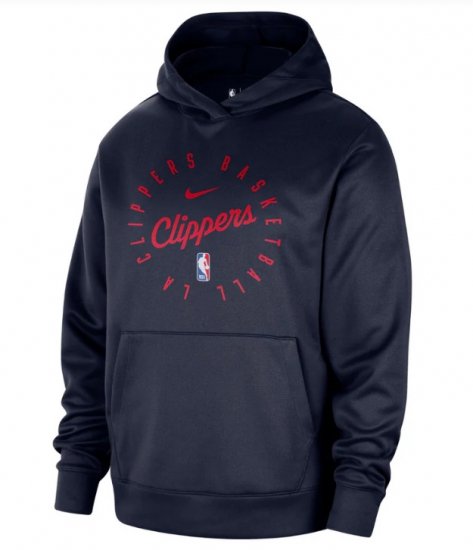 Clippers Navy Practice Spotlight Pullover Hoodie
 ᡼1