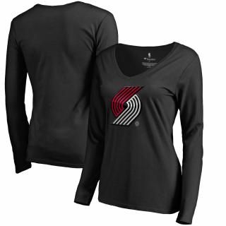 ポートランドトレイルブレイザーズ レディース ミッドナイト マスコット ロングスリーブ Vネック T