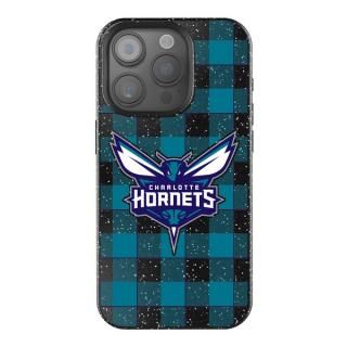 シャーロットホーネッツ キーscaper 格子柄 キラキラ iスマホ ケース