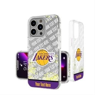 ロサンゼルス・レイカーズ (入れたい「文字」を備考欄に記入) ストライプ iスマホ グリッター ケー