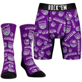 サクラメントキングス Rock Em ソックス オール-オーバー ロゴ ボクサー Briefs &