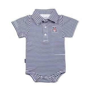 アリゾナ・ワイルドキャッツ Garb キッズ カーsオン ポロ ロンパース - ネイビー/ホワイト