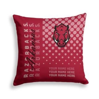 Arkansas Razorバックs Pegasus 18" x 18" スクリプト ドット Fad