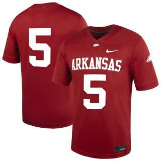 #5 Arkansas RazorХås Nike Unȥuchable Football  ͥ