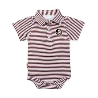 フロリダステイト・セミノールズ Garb キッズ カーsオン ポロ ロンパース - ガーネット/ホワ