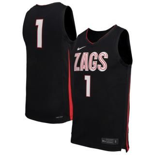 #1 ゴンザガブルドッグス 軽量 バスケ ジャージー　紺 ２XL　【4908】 Men's Nike #1 Navy Gonzaga Bulldogs Replica Basketball Jersey